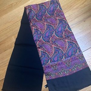 Multicolor Silk/wool scarf